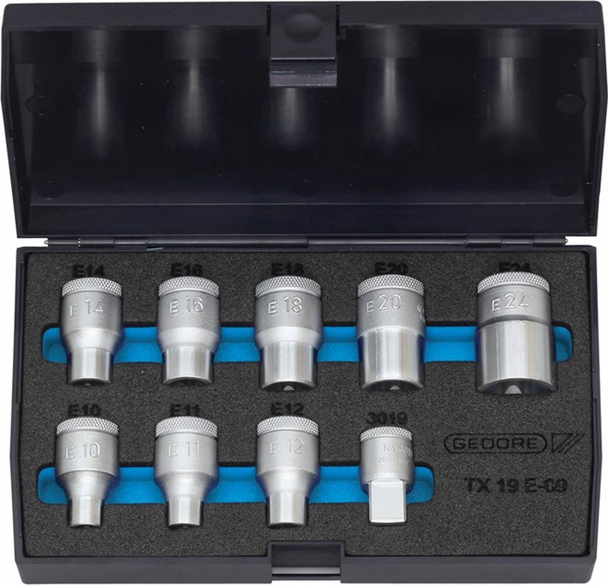 Gedore Dopsleutelset Torx 1/2" 9-dlg. - 6265970