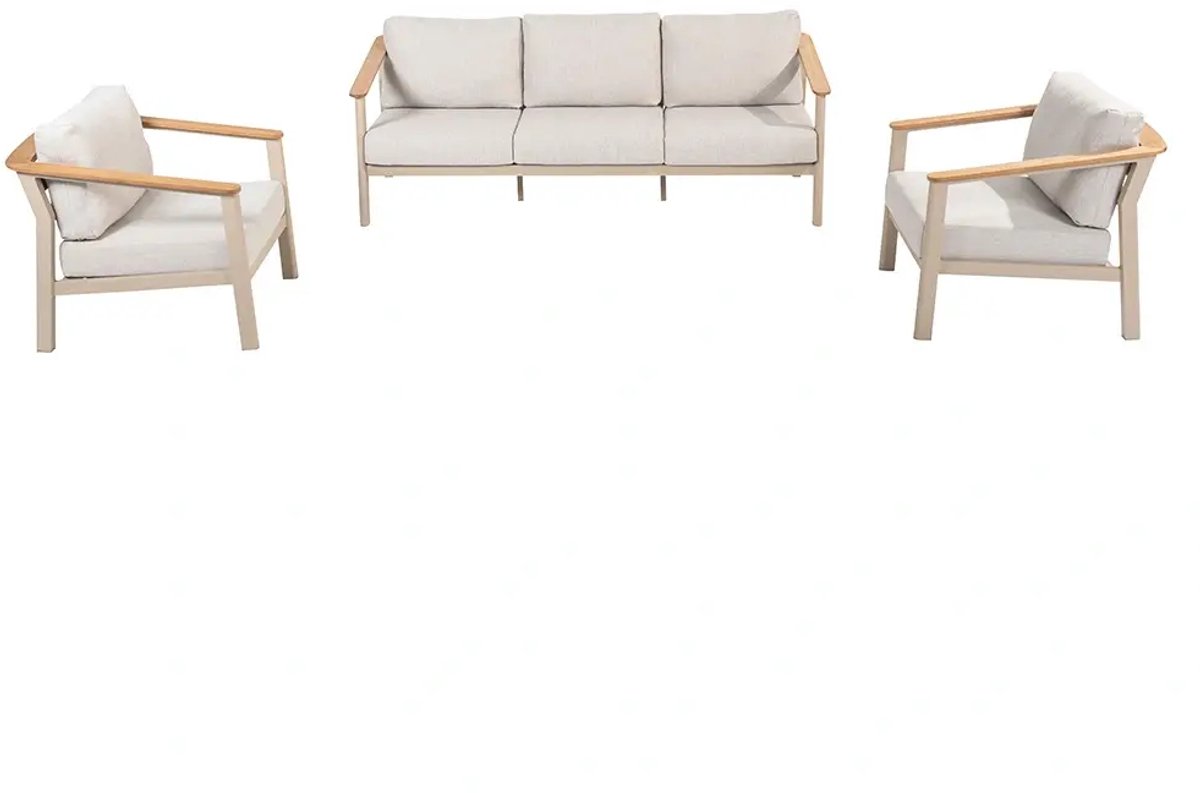 Olivia loungeset 3-zits lounge bank 2x lounge stoel Taste - Taste