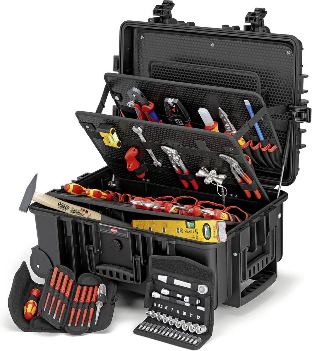 Knipex 00 21 37 Robust45 Elektro Gereedschapset In Koffer - 63-delig