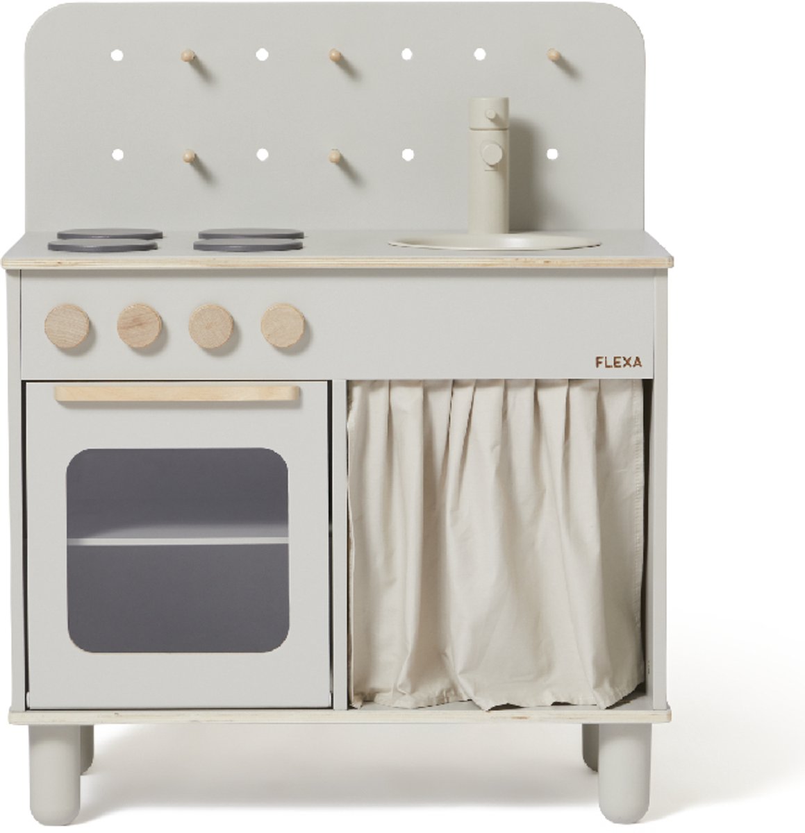 Flexa Play Speelkeuken - Hout - Crème - Flexa - OneSize - Speelgoedkeuken