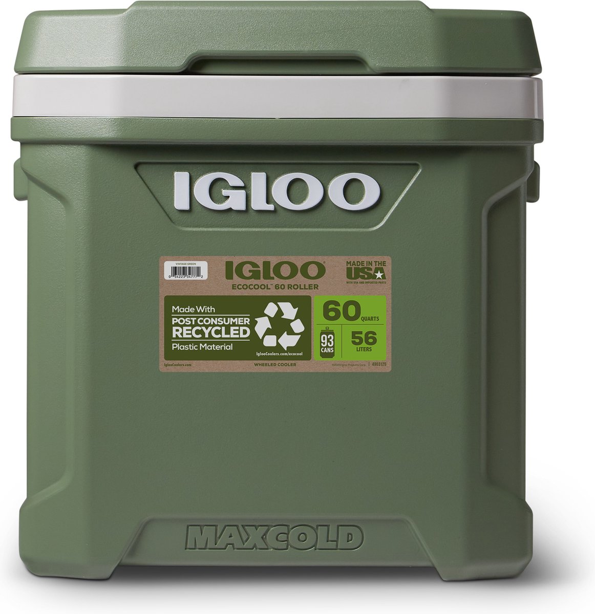 Ecocool Latitude 60 Roller Koelbox - Groen