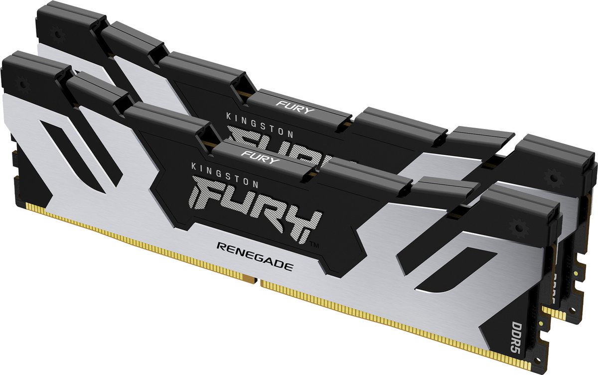 Kingston FURY Renegade Werkgeheugenset voor PC DDR5 96 GB 2 x 48 GB On-die ECC 6000 MHz 288-pins DIMM CL32 KF560C32RSK2-96