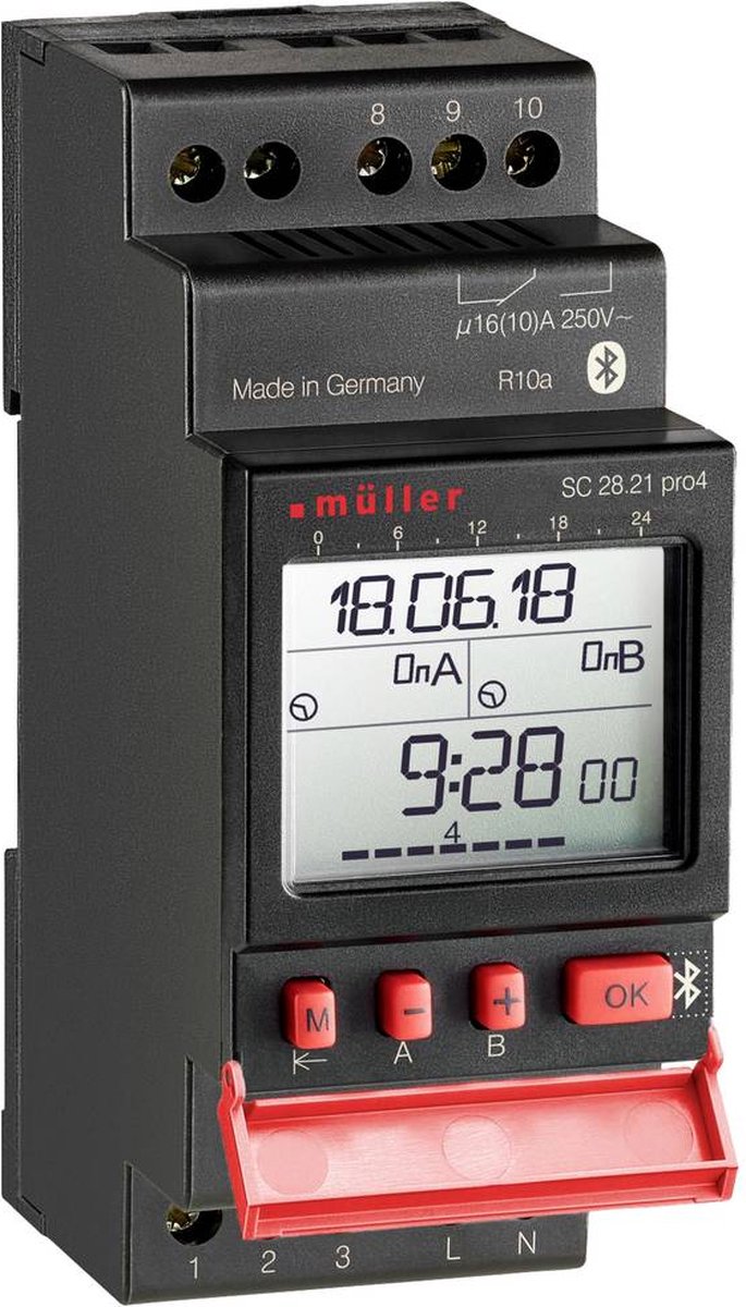 Müller SC 28.21 pro4 12V ACDC DIN-rail schakelklok Digitaal 12 V/DC, 12 V/AC 4000 W