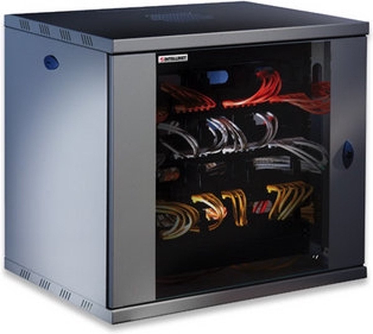 Intellinet 711869 19inch-patchkast (b x h x d) 570 x 635 x 450 mm 12 HE Zwart (RAL 9005)