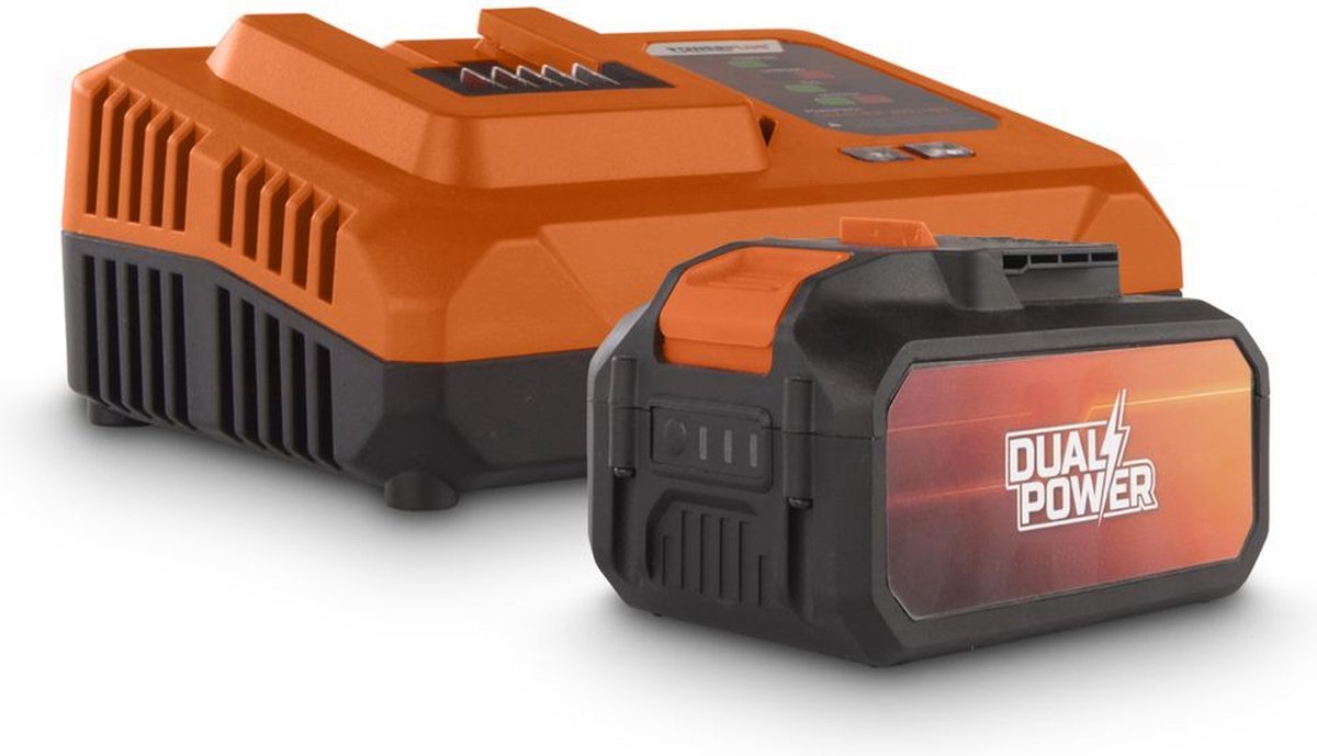 Powerplus Dual Power POWDP9064 Starterkit - 2x20V Li-ion - Snellader + 2x acci 20V 5.0/2.5Ah