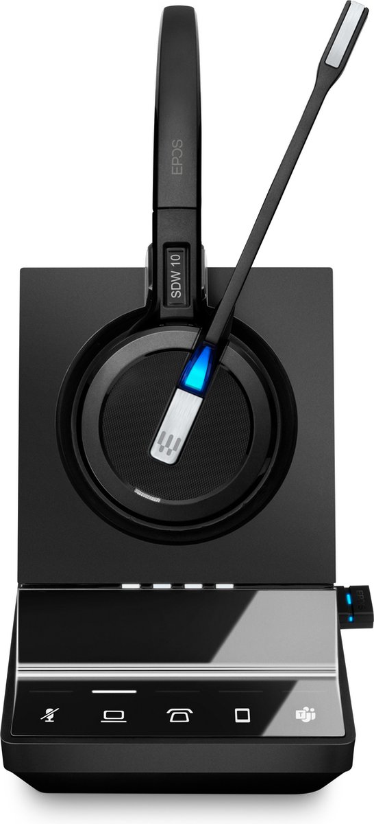 EPOS IMPACT SDW 5016T On Ear headset Telefoon Draadloos, DECT Mono Noise Cancelling, Ruisonderdrukking (microfoon)
