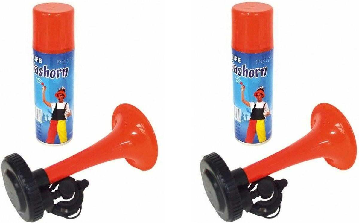 Luchthoorn / Stadiontoeter - 12x - met gas - 40 ml -