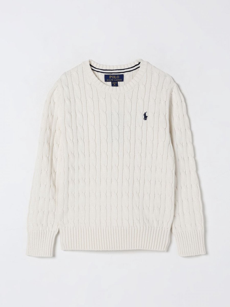 Polo Ralph Lauren Blouse - Gebreid - Wit - Polo Ralph Lauren - 18-20 jaar - Blouse