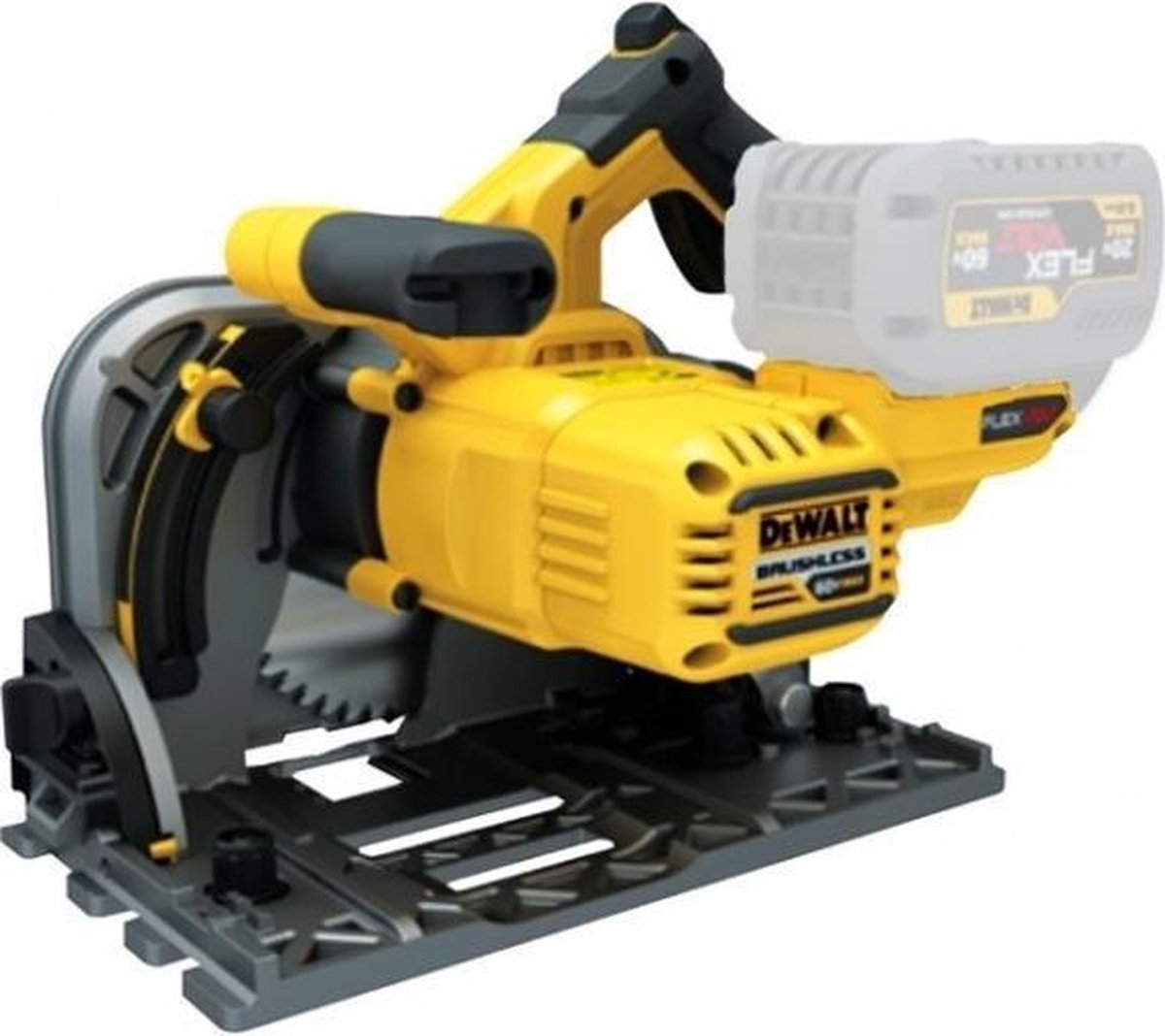 DeWalt DCS520NT-XJ XR Flexvolt Inval Cirkelzaag 165mm | in TSTAK koffer zonder accu's en lader - DCS520NT-XJ