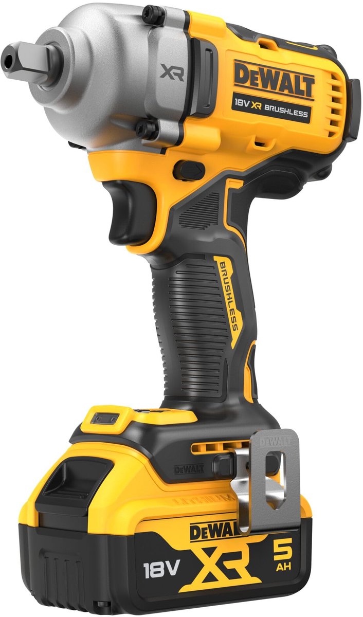 DeWALT DCF892P2T-QW 18V Li-ion XR Accu Slagmoersleutel Set (2x 5.0Ah) In TSTAK - 1/2''- Koolborstelloos