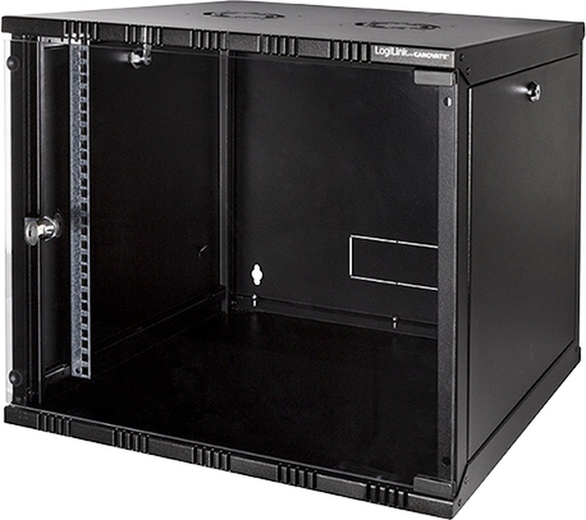 LogiLink 19 WALLMOUNT SOHO BOX 9U 540*550, BLACK, FLATPACK 19inch-wandkast (b x h x d) 540 x 456 x 550 mm 9 HE Zwart (RAL 9005)