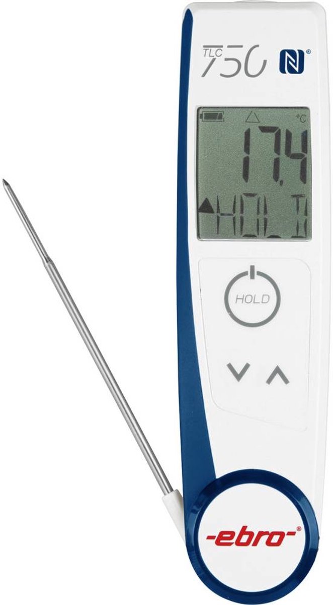 Xylem TLC 750 NFC Infrarood-thermometer en insteekthermometer (HACCP) Meetbereik temperatuur -50 tot +250 °C Sensortype T Contactloze IR-meting, Conform HACCP,