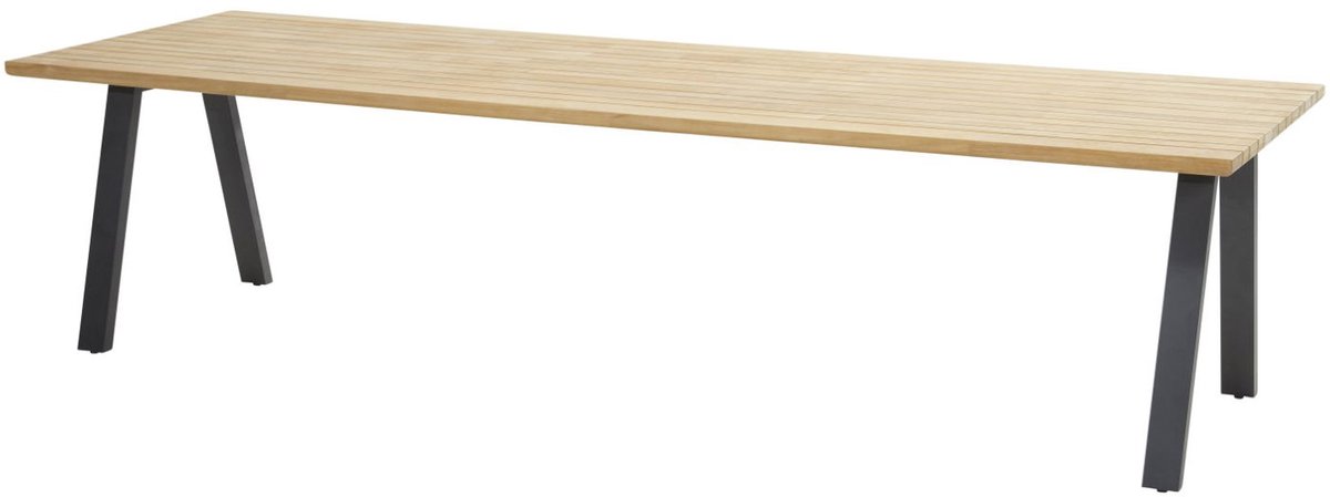 Ambassador Diningtafel Teak Antracite 300 x 100 cm - 4so