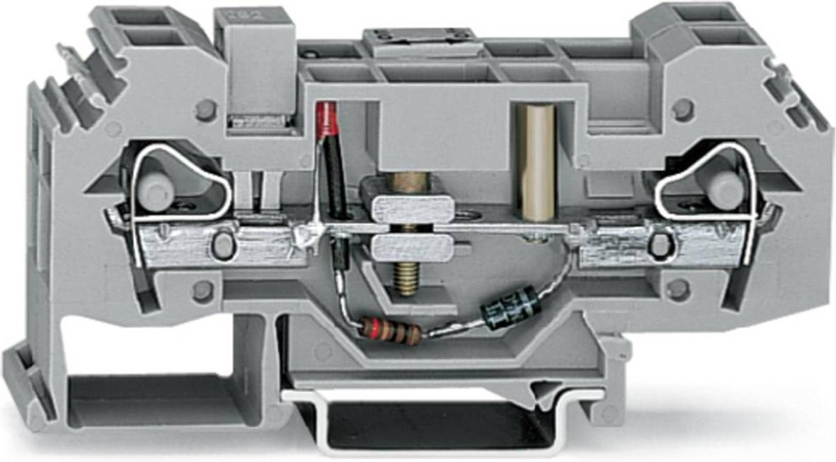WAGO 282-139 Scheidingsklem 16 mm Spanveer Toewijzing: L Grijs 12 stuk(s)