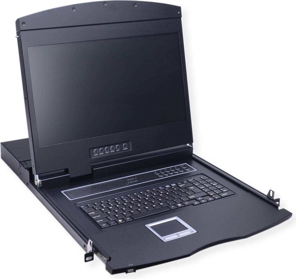 VALUE 19 KVM-switch, 8-poorts, 43 cm (17) TFT (4:3), VGA, USB, CH-Layout