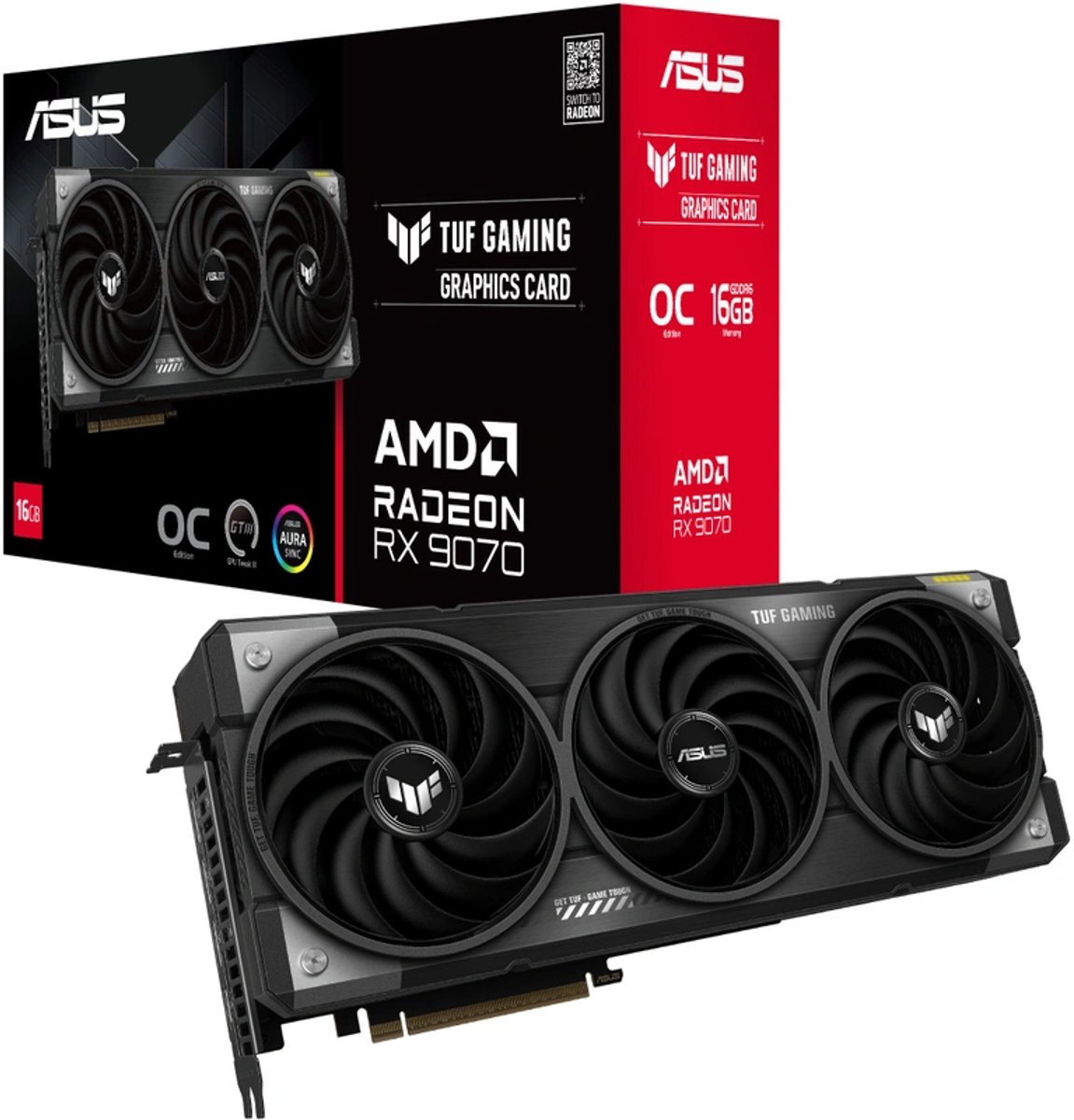 TUF Gaming Radeon RX 9070 OC Grafische kaart