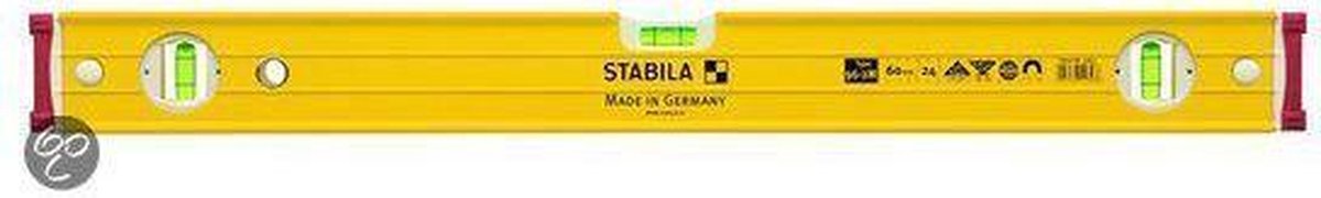 Stabila Waterpas,96-2M Magn.Afn.Kappen2V1H 120cm - 15856