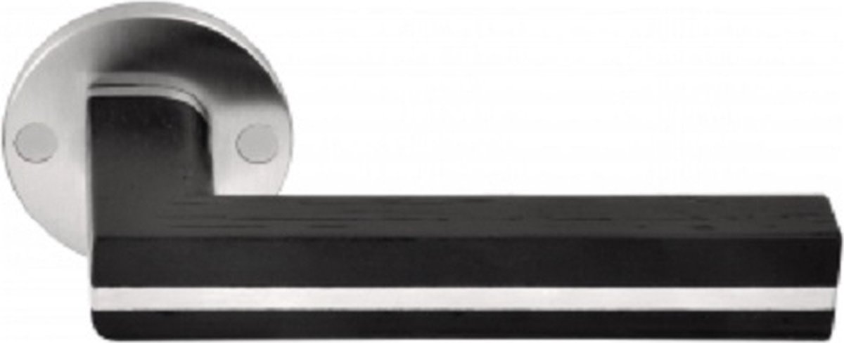 Formani | Deurkruk | Piet Boon | PBL22/50 | mat roestvast staal/ eikenhout zwart