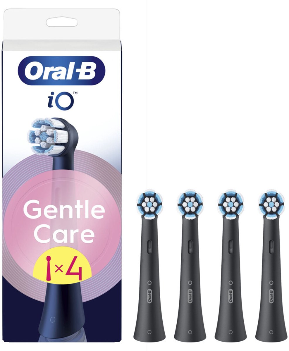 6x Oral-B Opzetborstels iO Gentle Care Zwart 4 stuks