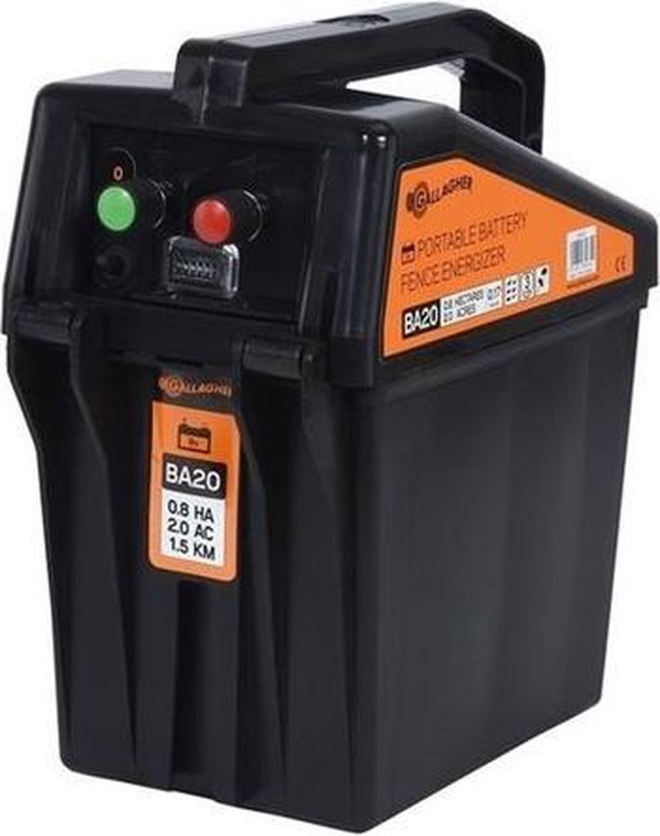 Gallagher BA20 schrikdraadapparaat - 9V/0,17J - 356310 - 356310