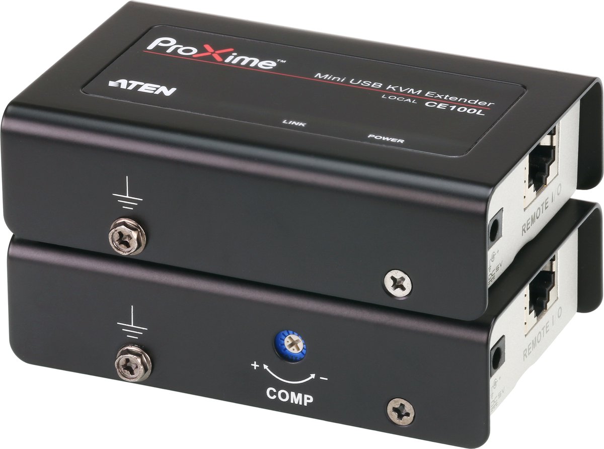 ATEN CE100 Extender (verlenging) VGA, USB-A 2.0 Via netwerkkabel RJ45 100 m