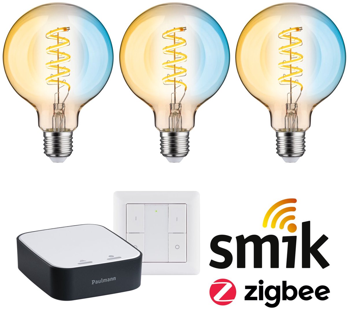 5195 Paulmann Home Starterkit verlichting E27 Energielabel: G (A - G) Warmwit tot koudwit