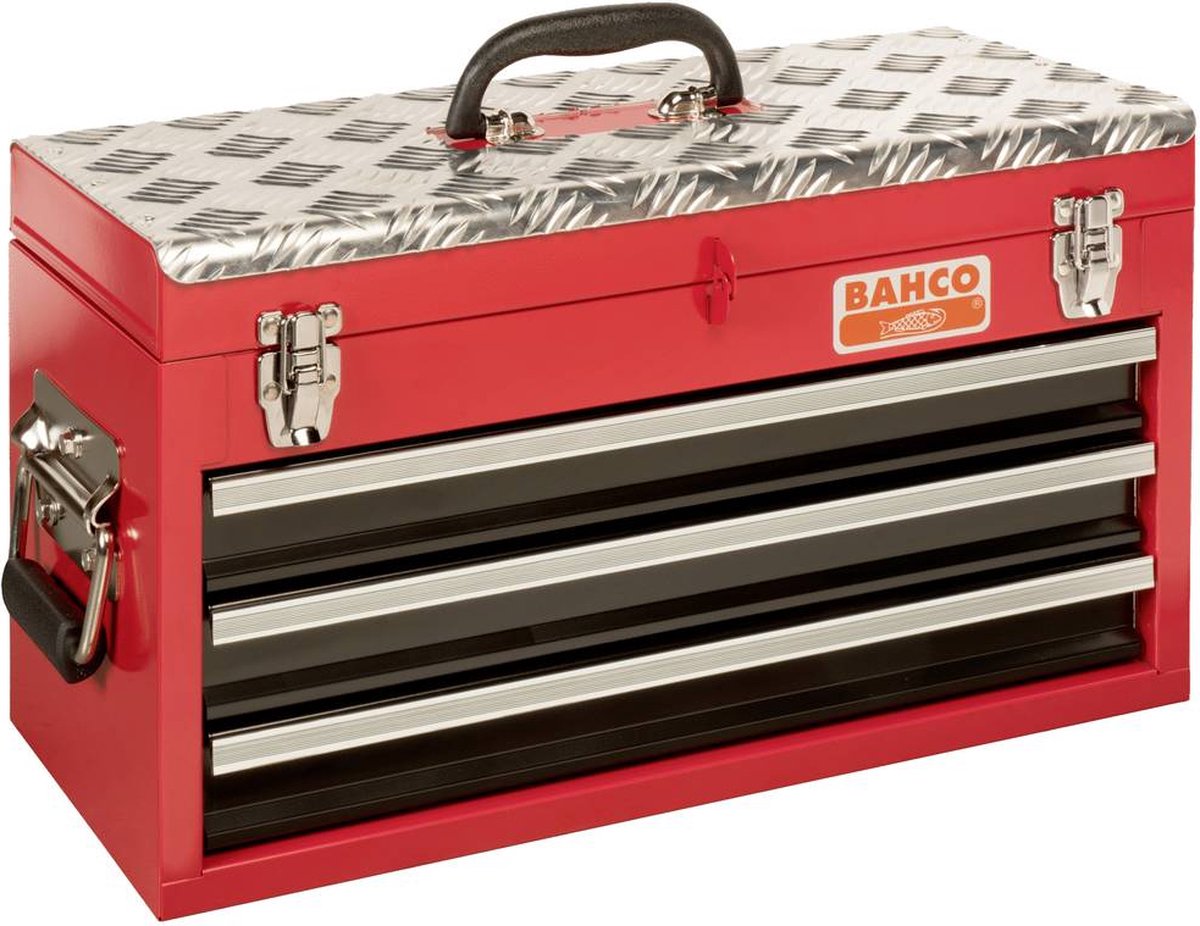 Bahco Metalen gereedschapskist met 3 lades | heavy-duty | 310 mm x 455 mm x 192 mm - 1484THD3RB