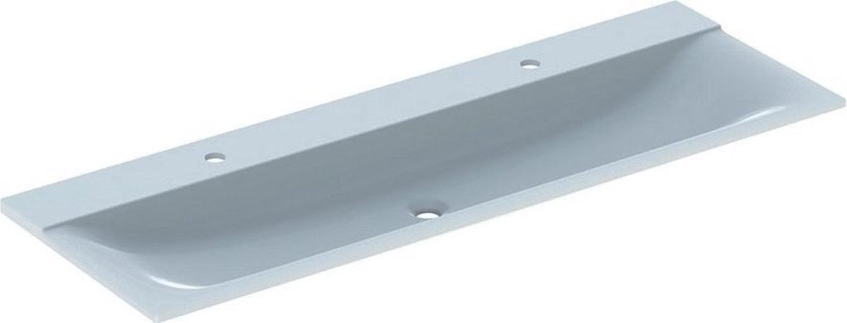 Geberit Xeno2 wastafel 140 cm 2 kraangaten zonder overloop, wit