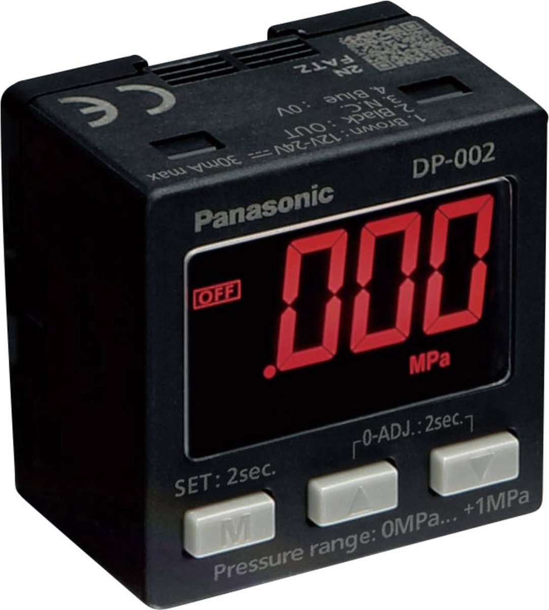 Panasonic Druksensor 1 stuk(s) DP-001-P -1 bar tot 1 bar (l x b x h) 25 x 30 x 30 mm
