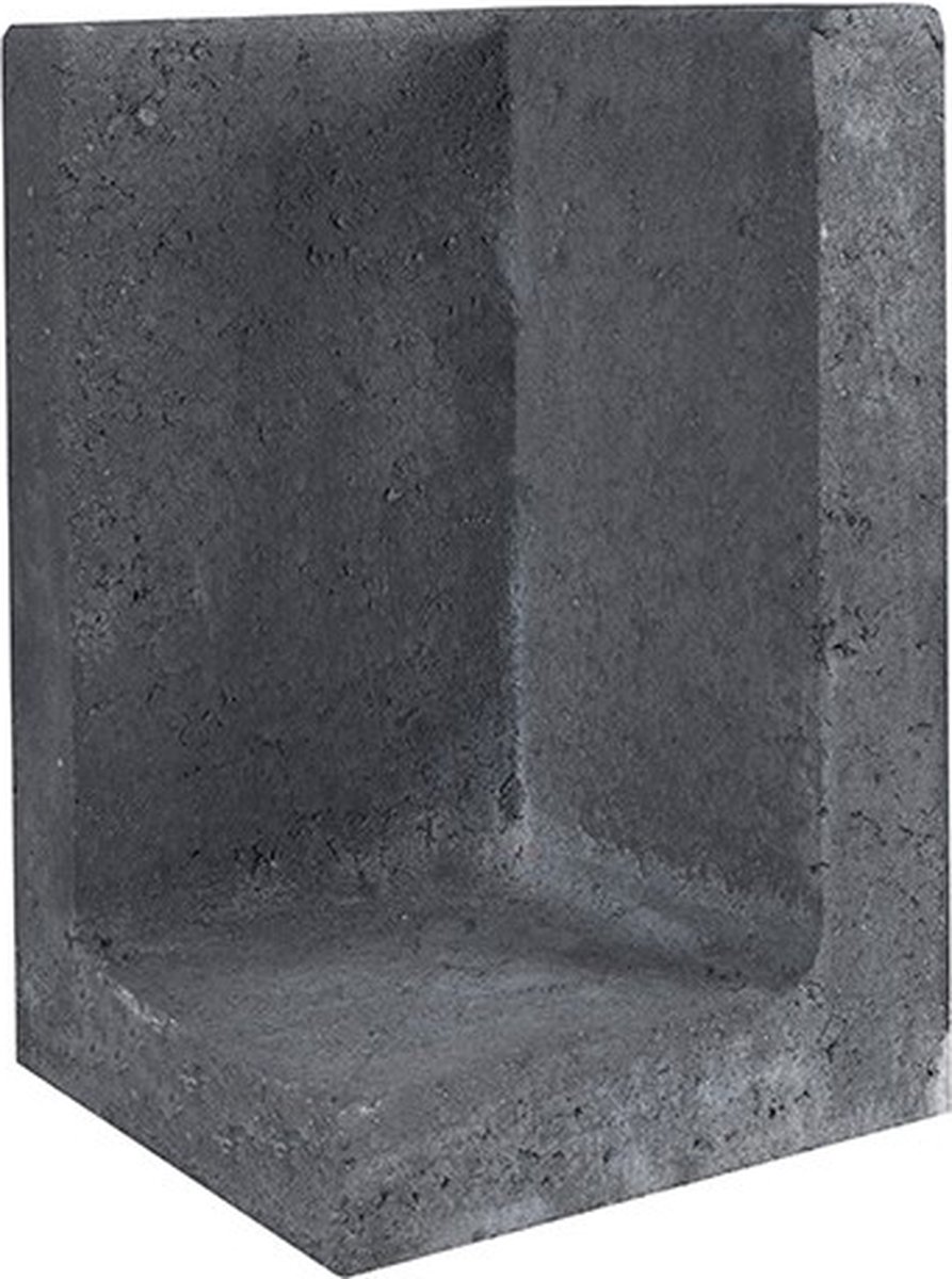 L-element hoek zwart 30x30x50 cm - Gardenlux