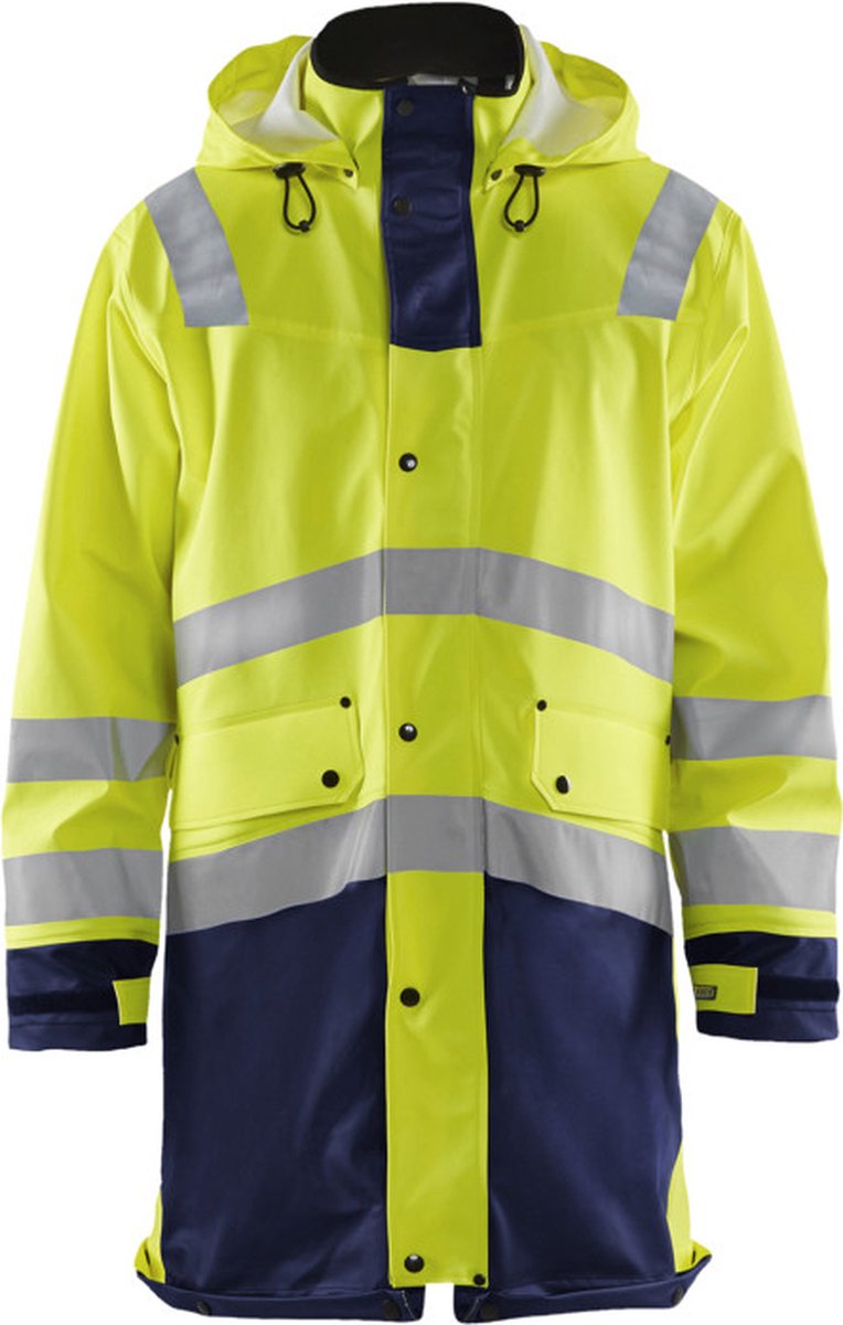 Blåkläder Regenjas High-Vis LEVEL 3 43262005 | High-Vis Geel/Marineblauw | Maat 4XL - 7330509570104