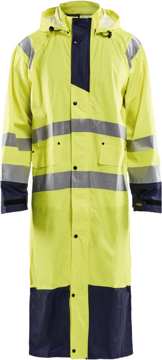 Blåkläder Regenjas High-Vis LEVEL 1 43252000 | High-Vis Geel/Marineblauw | Maat XXL - 7330509571316