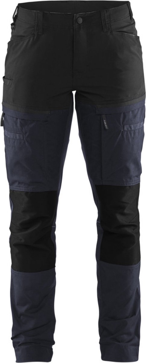 Blåkläder Servicewerkbroek met stretch voor dames 71661845 | Donker marineblauw/Zwart | Maat 40 - 7330509799864