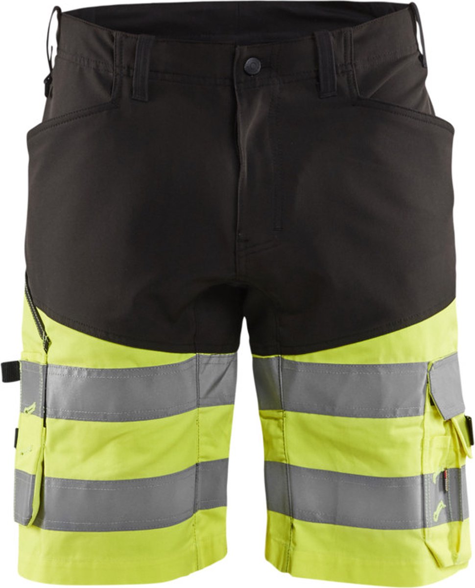 Blåkläder Short met stretch High-Vis 15411811 | Zwart/High Vis Geel | Maat 48 - 7330509692134