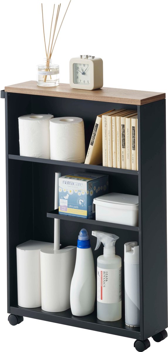 Yamazaki Badkamer Trolley - Tower - Zwart