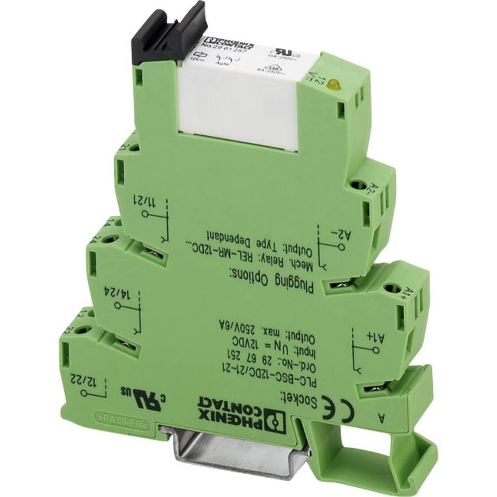 Phoenix Contact PLC-RPT- 12DC/21-21 Interfacerelais 12 V/DC 6 A 2x wisselcontact 10 stuk(s)