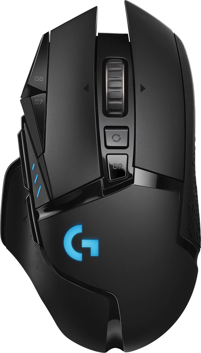 Logitech G502 Lightspeed Gaming-muis Radiografisch Optisch Zwart 11 Toetsen 16000 dpi Verlicht, Gewichtsreductie, Geïntegreerd profielgeheugen