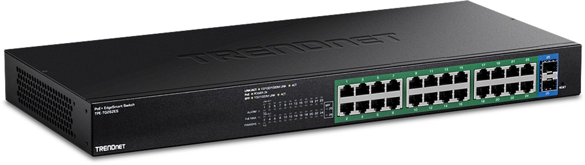 TRENDnet TPE-TG262ES 26-poorts PoE+ switch Gigabit EdgeSmart