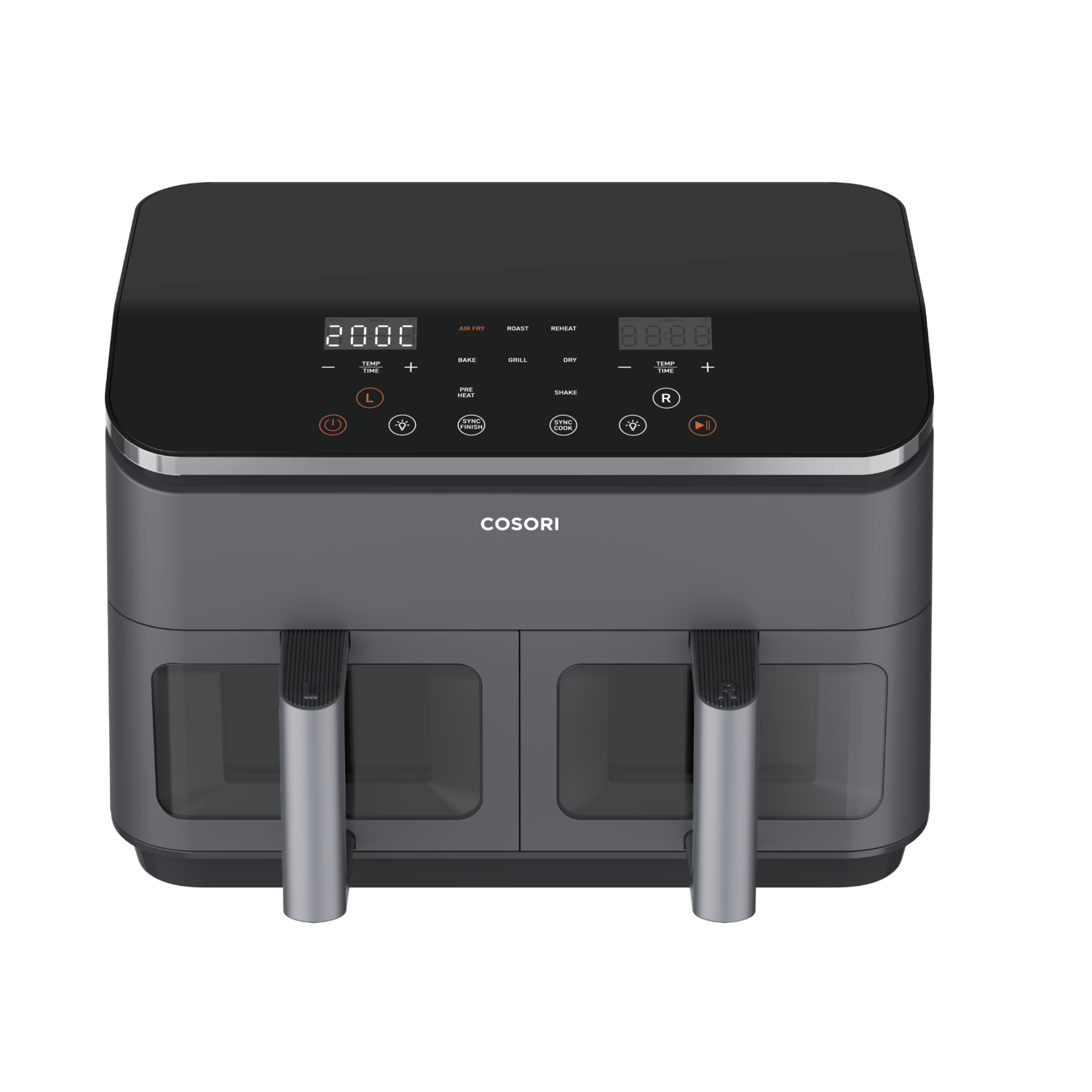 Cosori Xxl Dual Basket Heteluchtfriteuse Zwart