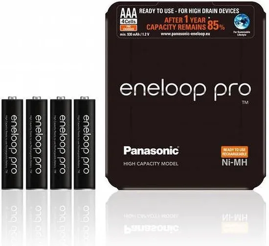 AAA Oplaadbare batterijen 930 mAh 4 stuks Eneloop Pro