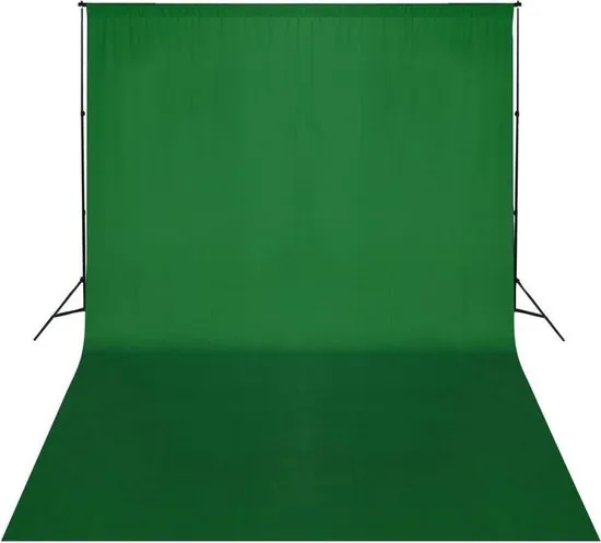 Achtergrondsysteem met green screen 500 x 300 cm.