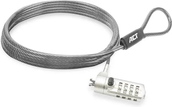 ACT AC9025 Laptopslot | Nano Security Lock | Cijferslot | 2 meter