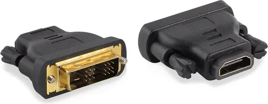 ACT DVI HDMI Verloopadapter – DVI-D male naar HDMI female converter – 24+1 pin - AC7565