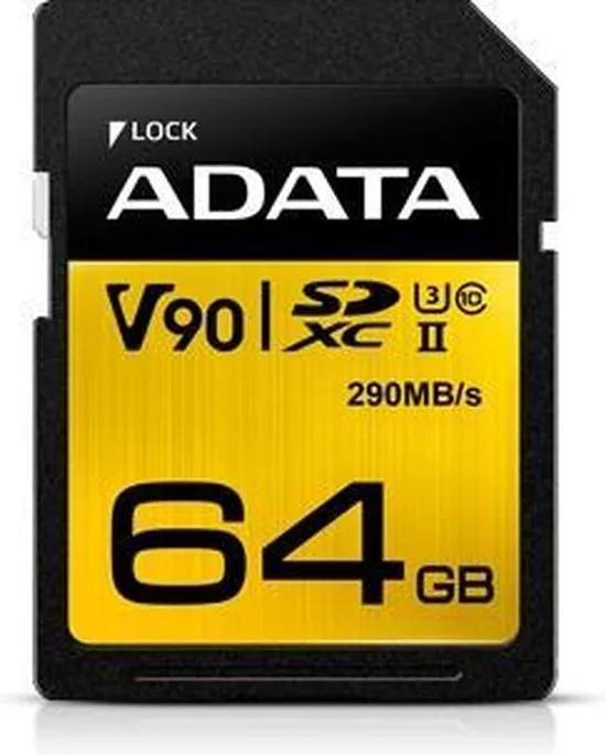 ADATA Premier ONE flashgeheugen 64 GB SDXC Klasse 10 UHS-II