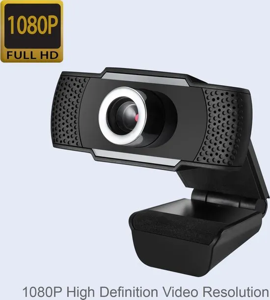 Adesso CyberTrack H4 webcam 2,1 MP 1920 x 1080 Pixels USB 2.0 Zwart, Zilver