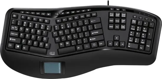 Adesso Tru-Form 450 toetsenbord USB QWERTY Amerikaans Engels Zwart