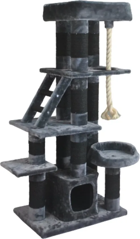 Adori Krabpaal  Luce - Krabpalen - 60x38x149 cm Donkergrijs Zwart