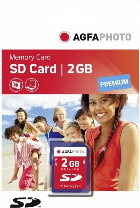 AgfaPhoto SD kaart 2GB 133x Premium