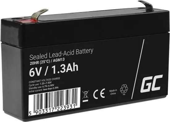 AGM Batterij 6V 1.3Ah