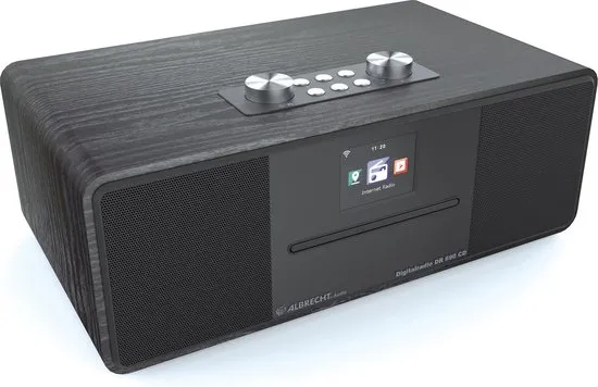 Albrecht DR 690 hybrideradio - CD-speler - DAB+ en FM- internetradio met bluetooth, zwart